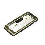 Szkło lampy oświetlenia tablicy rejestracyjnej BMW E46 cabrio 318Ci 320Cd 320Ci 325Ci 330Ci M3 - 51138244336