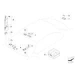 Szkło lampy oświetlenia tablicy rejestracyjnej BMW E46 cabrio 318Ci 320Cd 320Ci 325Ci 330Ci M3 - 51138244336
