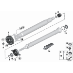 Podpora wału napędowego BMW F20 F21 F23 F22 125d M135i M140i 225d M235i M240i M2 - 26127597884