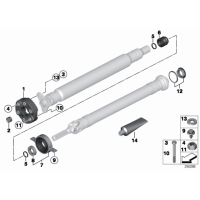 Podpora wału napędowego BMW F20 F21 F23 F22 125d M135i M140i 225d M235i M240i M2 - 26127597884