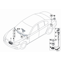 Atrapa nerka przód lewa BMW F01 F02 730d 730i 740d 740i 750i 750iX  740dX - 51117184151