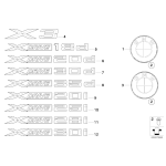 51141807495 Końcówka mocowanie emblematu BMW E32 E34 E36 E38 E39 E46 E53 X5 E60 E61 E63 E65 E70 E71 E81 E83 E84 E87 E90 E91 F01 F10 F11 F15  - Części oryginalne BMW Łódź | Sklep internetowy BMW