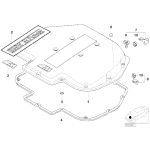 Litera - M - pokrywy silnika BMW E39 M5 - 51142694404