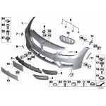 Emblemat znaczek przód i bok BMW E85 E86 E89 Z4 2,0i 2,2i 2,5i 3,0i 3,0si M3 - 51147044207