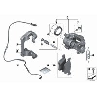 Klocki hamulcowe - Oryginał BMW - 34116858910