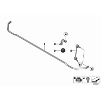 Łącznik stabilizatora tył MINI R55 R56 R57 R58 R59 Cooper One JCW - 33506772789