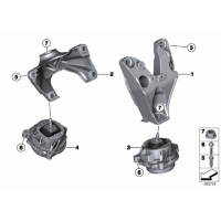 Poduszka silnika lewa BMW F20 F21 F22 F30 F31 F32 E34 F36 M135i M140i M235i M240i 335i 340i 435i 440i - 22116787659