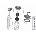 Poduszka amortyzatora przód MINI R55 R56 R57 R58 R59 R61 Cooper One Paceman Roadster One - 31306772749