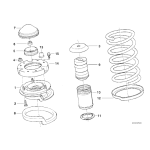 Odbój amortyzatora przód BMW E30 E39 E38 E65 - 31331124449
