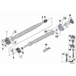 Przegub elastyczny wału BMW E81 E87 120d 123d 135i E90 E91 320d 325d 335 F01 F07 F10 518 520 535 550 F20 F30 - 26117605629