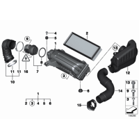Filtr powietrza MINI R55 R56 R57 R58 R59 R60 R61 - 13717561235