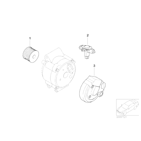 Regulator napięcia MINI R50 R52 One Cooper - 12427516175