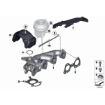 Uszczelka kol. wydechowego BMW E60 E70 E81 E87 E90 E84 F01 F10 F11 F15 F12 F20 F30 F48 G11 MINI - 11628509783