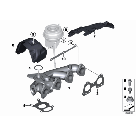Uszczelka kol. wydechowego BMW E60 E70 E81 E87 E90 E84 F01 F10 F11 F15 F12 F20 F30 F48 G11 MINI - 11628509783