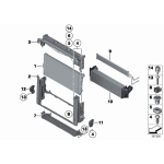 Chłodnica wody BMW F01 F06 F07 F10 F11 F12 F13 640d 518d 520d 525d 530d 535d 730d 740d - 17118509175