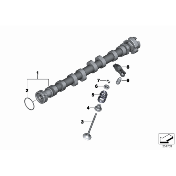 11337549632 Popychacz zaworów BMW F20 F21 F30 MINI R55 R56 R57 R58 R59 R60 R61 114i 116i 118i 120i 316i 320i - 11337549632 - Części oryginalne BMW Łódź | Sklep internetowy BMW
