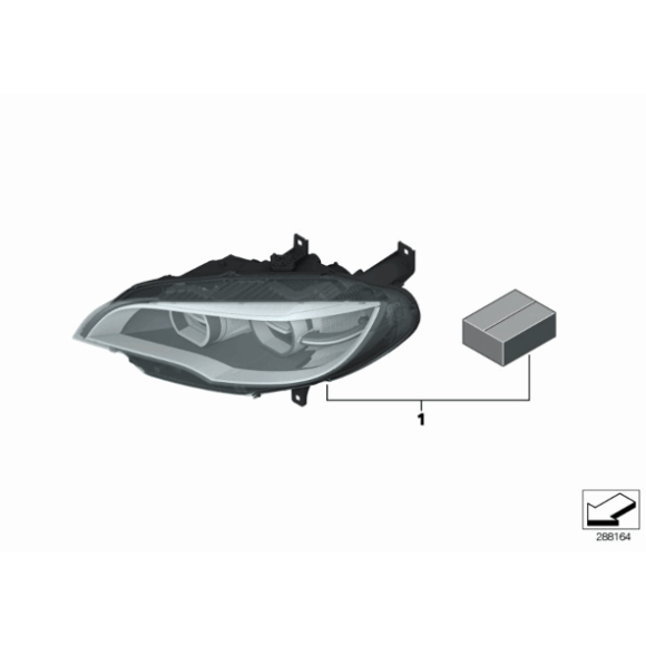 Dysza spryskiwacza szyby przód lewa BMW X6 E71 30dX 35dX 35iX 40iX 40dX 50iX M M50dX - 61677308525