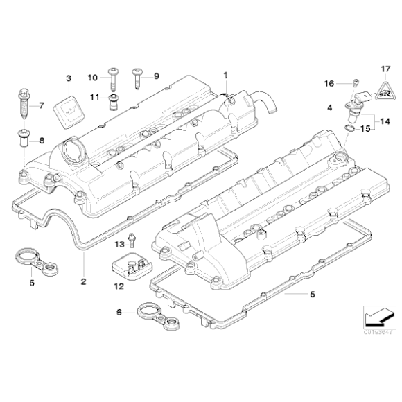 11122248201 Uszczelka pokrywy zaworów cyl 1-4 BMW E38 E65 740d - 11122248201 - Części oryginalne BMW Łódź | Sklep internetowy BMW