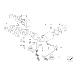 11621174968 Uszczelka kol. wydechowego MINI Cooper One 1,6i 1,4i Coupe Cooper S - 11621174968 - Części oryginalne BMW Łódź | Sklep internetowy BMW