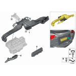 Odpowietrznik zderzaka tył BMW E60 E61 F01 F02 MINI F55 F56 F57 I12 i8 - 64229303806