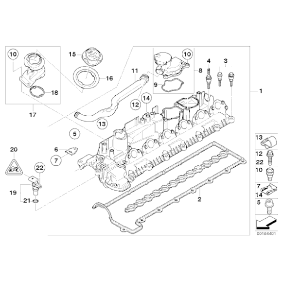 11127809512 Odpowietrznik odma skrzyni korbowej BMW E60N E62N E63N E64N E70 E71 E90 E91 335d 3,0sd 35dX 635d 535d - 11127809512 - Części oryginalne BMW Łódź | Sklep internetowy BMW