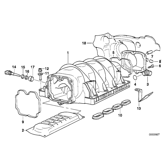 Odma odpowietrzenie BMW E34 E31 E38 E32 V8 530i 540i 730i 740i 840i - 11617501562