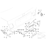 51248254281 Siłownik amortyzator klapy tył BMW E46 sedan coupe 316i 318i 318d 320d 320i 323i 325i 328i 330i 330d M3 - 51248254281 - Części oryginalne BMW Łódź | Sklep internetowy BMW