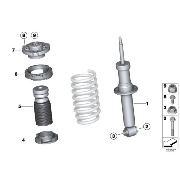 Odbój i osłona tył BMW F25 F26 X3 X4 18d 18i 20d 20i 28i 28d 35d 35i - 33536856829