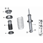 Odbój i osłona tył BMW F25 F26 X3 X4 18d 18i 20d 20i 28i 28d 35d 35i - 33536856829