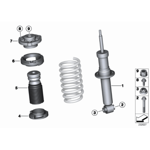 Odbój i osłona tył BMW F25 F26 X3 X4 18d 18i 20d 20i 28i 28d 35d 35i - 33536856829