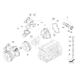Obudowa termostatu BMW E46 E87 E81 E92 E93 E90 X3 E83 E84 X1 2,0i 316 318 320 116 118 120 N40 N42 N45 N46 - 11517572859