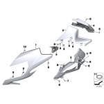 Obudowa reflektora górna prawa BMW K52 R1200RT R1250RT - 46637728816