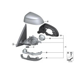 Obudowa lusterka prawa dolna BMW F15 F16 X5 X6 F85 F86  - 51167327910