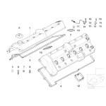 Korek wlewu oleju BMW E30 E36 E34 E46 E39 E38 E53 E60 E61 E63 E64 E65 E70 E71 E83 E87 E81 E90 E91 E92 - 11127509328