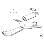Uchwyt tłumika BMW E32 E34 E30 E28 - 18211712838