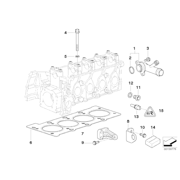 11121708585 Uszczelka głowicy BMW E36 E46 316 318 M43 - 11121708585 - Części oryginalne BMW Łódź | Sklep internetowy BMW