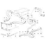 Przewód układu chłodzenia BMW E36 318is M42 - 11531721708