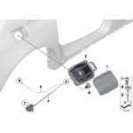 Odbojnik z wyrzutnikiem klapki paliwa BMW E46 E60 E61 E63 E64 E65 E70 E71 E83 E90 E91 E92 F01 F10 F11 - 51178228939