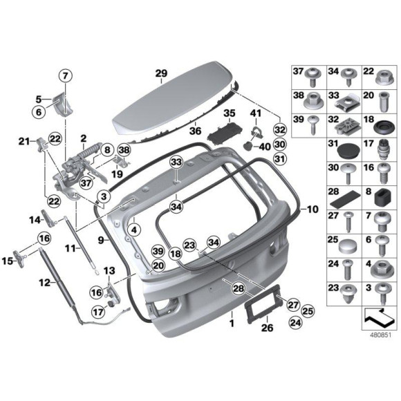 51181823474 Pokrywka BMW E28 E3 E30 E31 E32 E34 E36 E38 E39 E46 E53 E60 E61 E70 E83 E90 F01 F10 F30 MINI - 51181823474 - Części oryginalne BMW Łódź | Sklep internetowy BMW