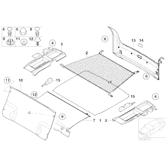Nit rozprężny BMW E36 E38 E39 E46 E61 E63 E64 E65 E71 X6 E81 E92 F06 F10 F12 F16 F26 G06- 51498166702