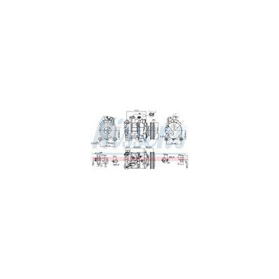 KOMPRESOR KLIMATYZACJI ALPINA D4 (F32-F33), BMW 1 F20-F21  (11-), BMW 3 F30-F31-F35-F80 (11-), BMW 3 GT F34 (13-), BMW 4 F32-F33
