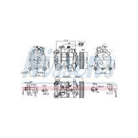 KOMPRESOR KLIMATYZACJI ALPINA D4 (F32-F33), BMW 1 F20-F21  (11-), BMW 3 F30-F31-F35-F80 (11-), BMW 3 GT F34 (13-), BMW 4 F32-F33