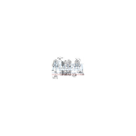 KOMPRESOR KLIMATYZACJI BMW 1 F20-F21 (11-), BMW 3 E90-E91-E92-E93 (05-), BMW 3 F30-F31-F35-F80 (11-), BMW 3 GT F34 (13-), BMW 4 