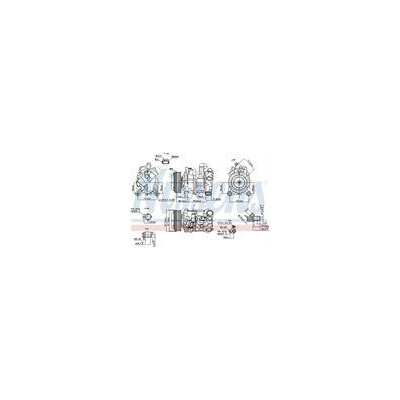 KOMPRESOR KLIMATYZACJI BMW 1 F20-F21 (11-), BMW 3 E90-E91-E92-E93 (05-), BMW 3 F30-F31-F35-F80 (11-), BMW 3 GT F34 (13-), BMW 4 