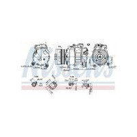 KOMPRESOR KLIMATYZACJI BMW 1 F20-F21 (11-), BMW 3 F30-F31-F35-F80 (11-), BMW 4 F32-F33-F36-F82 (13-), BMW X3 F25 (10-), BMW X4 F