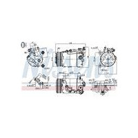 KOMPRESOR KLIMATYZACJI BMW 1 F20-F21 (11-), BMW 2 F22-F23-F87 (12-), BMW 3 F30-F31-F35-F80 (11-), BMW 3 GT F34 (13-), BMW 4 F32-