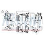 KOMPRESOR KLIMATYZACJI BMW 1 F20-F21 (11-), BMW 2 F22-F23-F87 (12-), BMW 3 F30-F31-F35-F80 (11-), BMW 3 GT F34 (13-), BMW 4 F32-