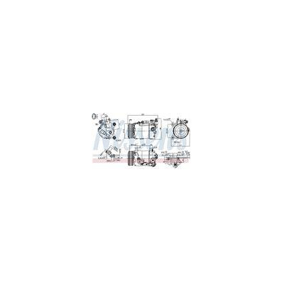 KOMPRESOR KLIMATYZACJI BMW 1 F20-F21 (11-), BMW 2 F22-F23-F87 (12-), BMW 3 F30-F31-F35-F80 (11-), BMW 3 GT F34 (13-), BMW 4 F32-