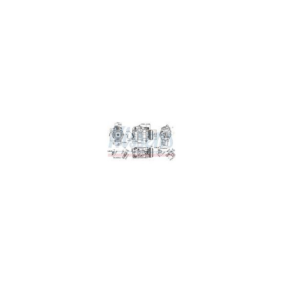 KOMPRESOR KLIMATYZACJI BMW 5 F10-F11-F18 (10-), BMW 5 GT F07 (09-), BMW 6 F06-F12-F13 (09-), BMW 7 F01-F02-F03-F04 (08-), BMW X5