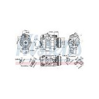 KOMPRESOR KLIMATYZACJI BMW 5 F10-F11-F18 (10-), BMW 5 GT F07 (09-), BMW 6 F06-F12-F13 (09-), BMW 7 F01-F02-F03-F04 (08-), BMW X5